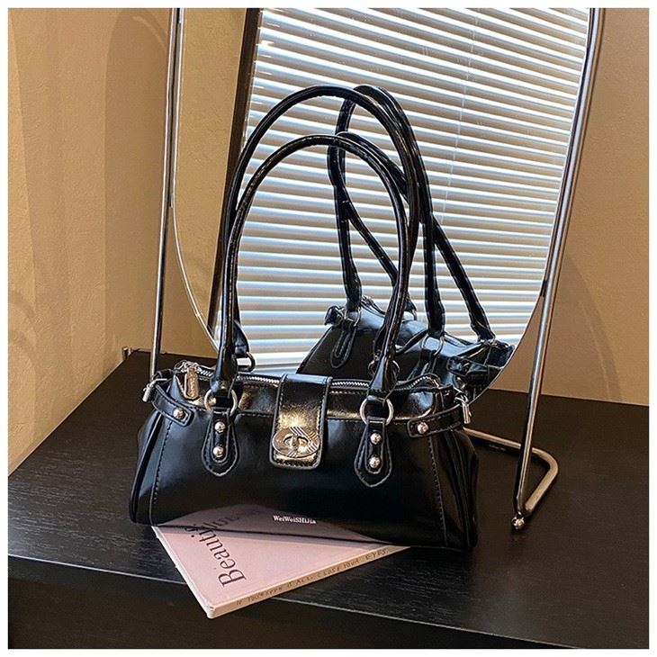 PU Leather Baguette Shoulder Bag high quality